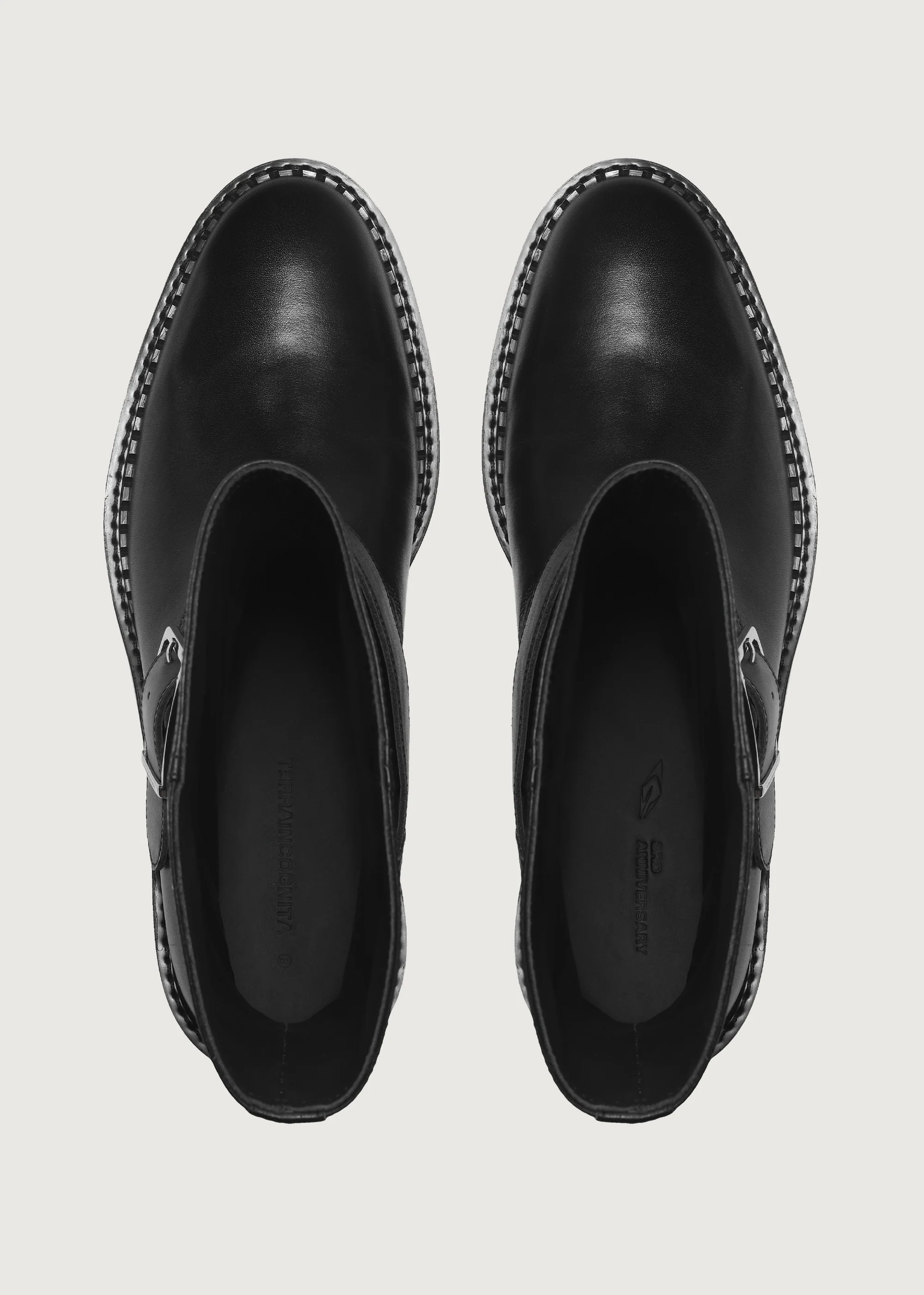 Ankle boots Wood-grain heel Black - Image 3