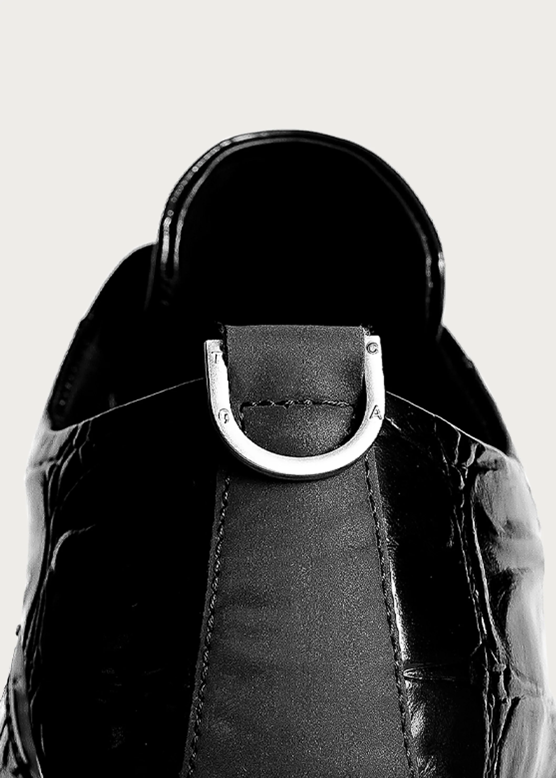 Derby shoes crocodile-print thick-soled Black - Image 10