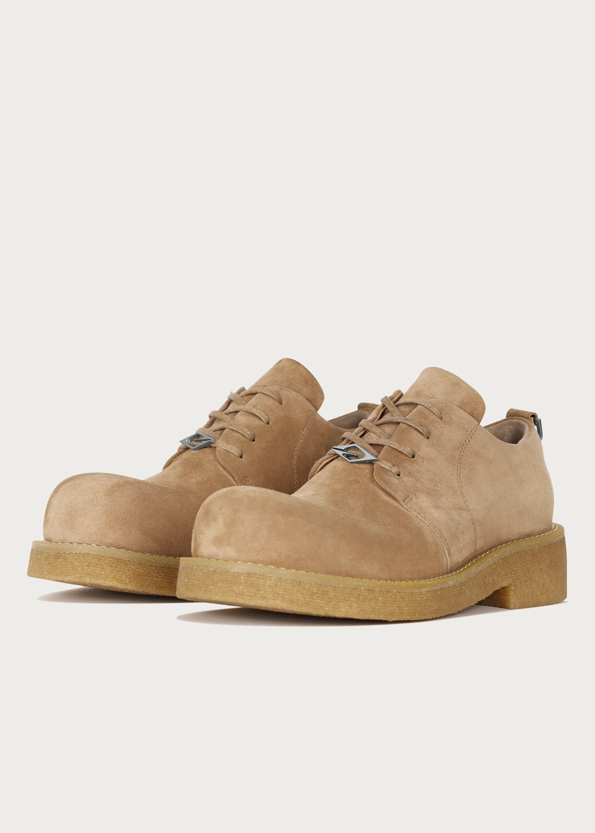 Derby shoes Sheepskin Khaki - Image 5