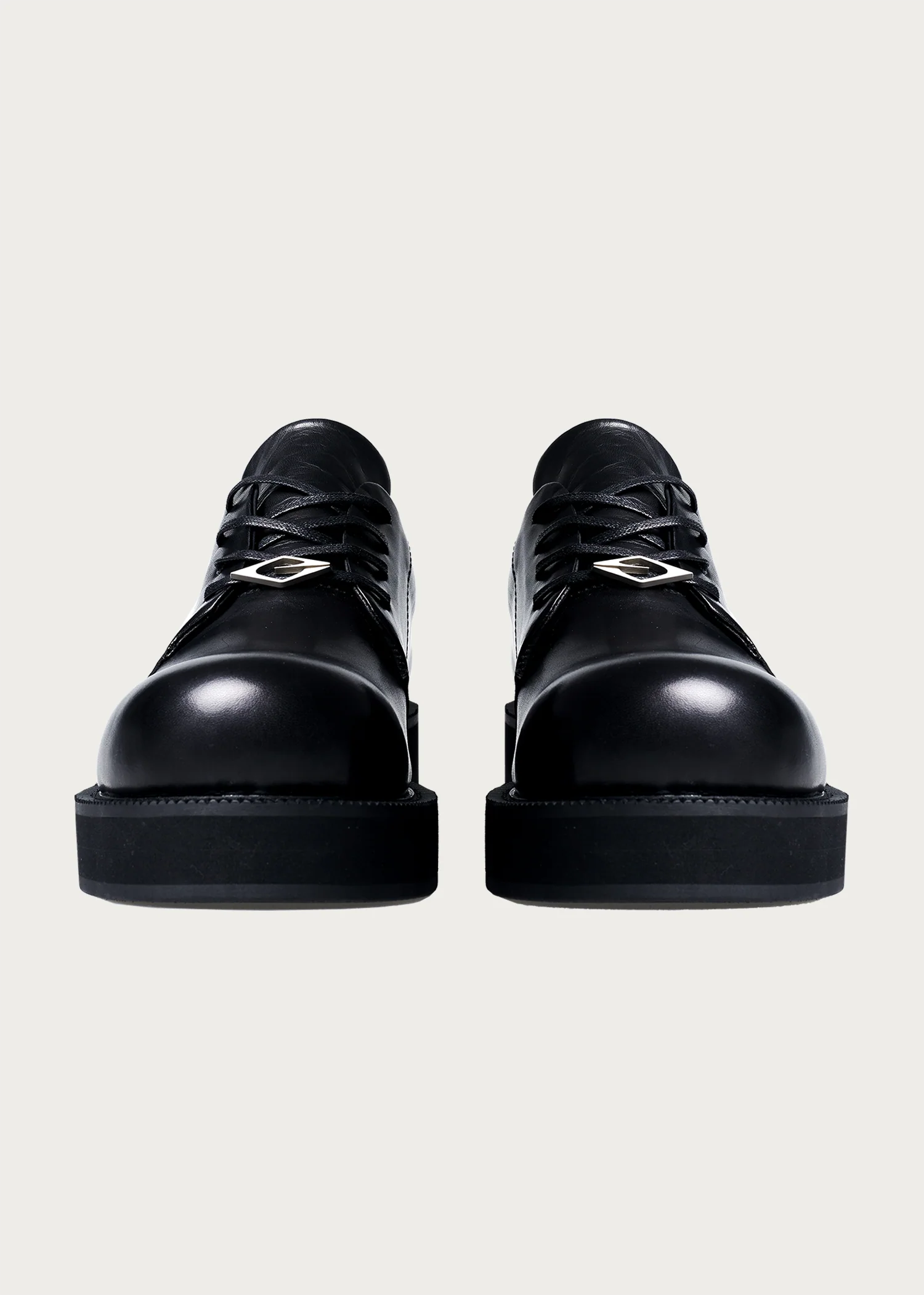 Derby shoes thick-soled Black - Image 6