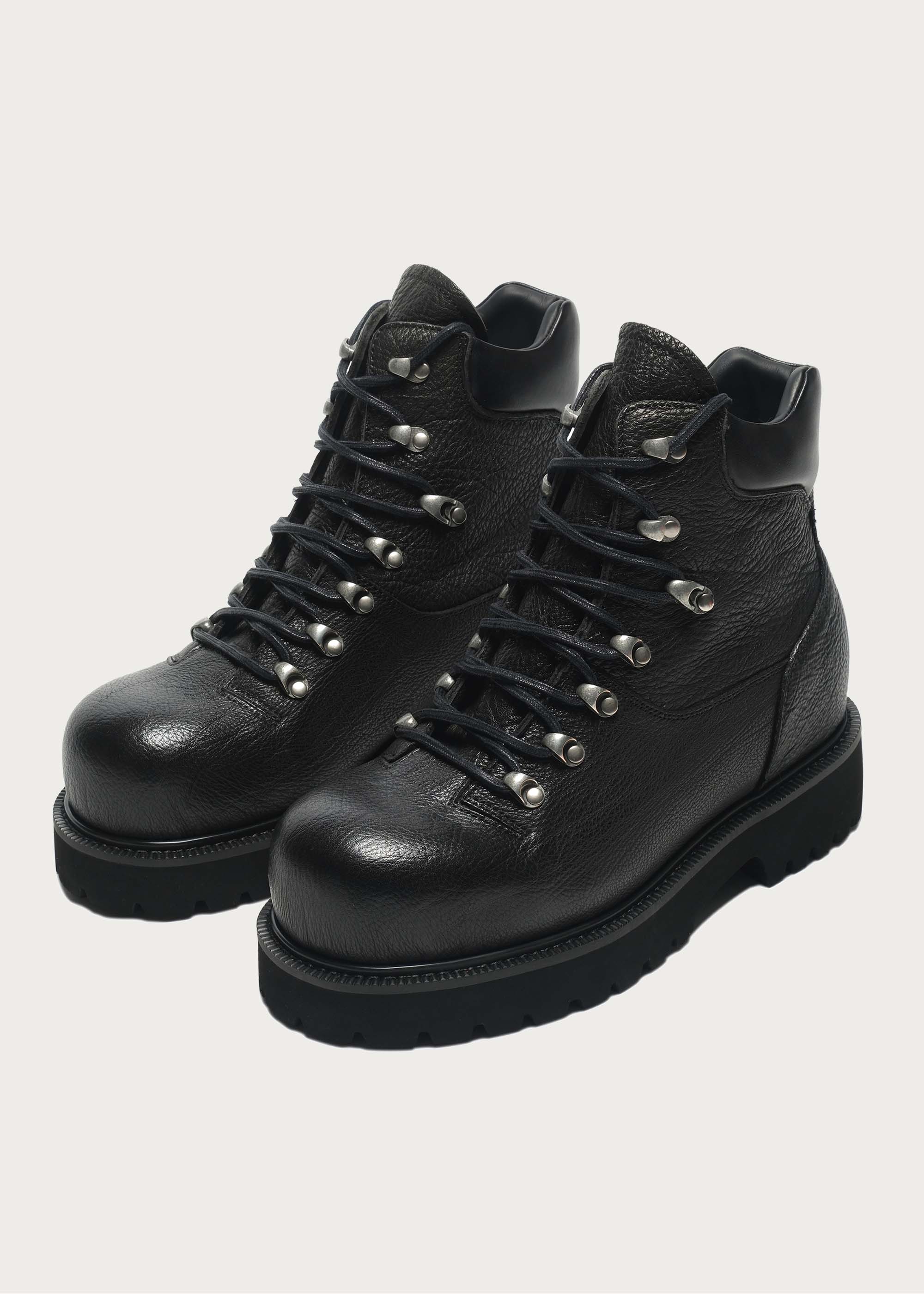 Hiking Work Style Fashion boots Black - Image 5