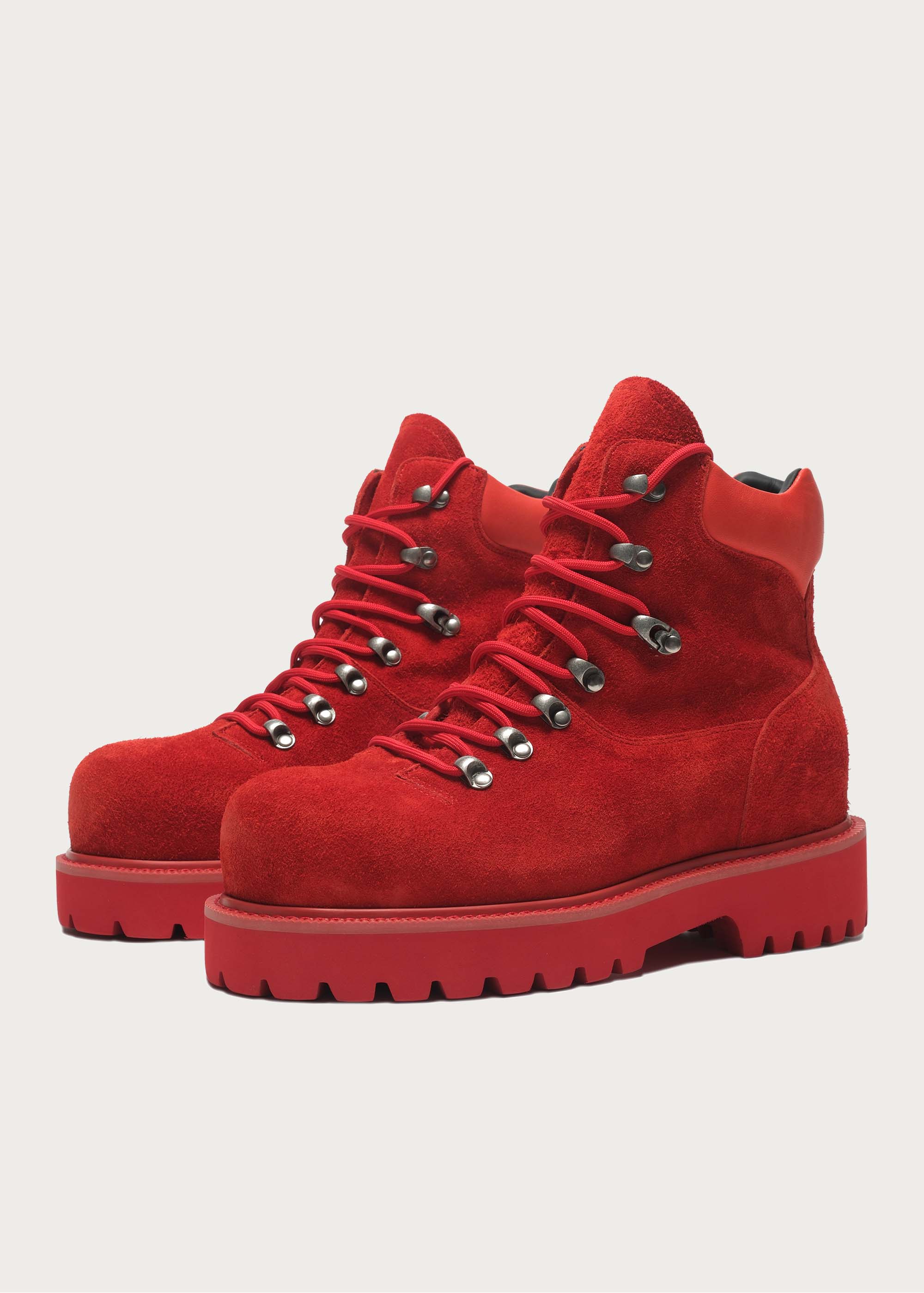 【Pre-sale: 10-45 days】Hiking Work Style Fashion boots Red - Image 5