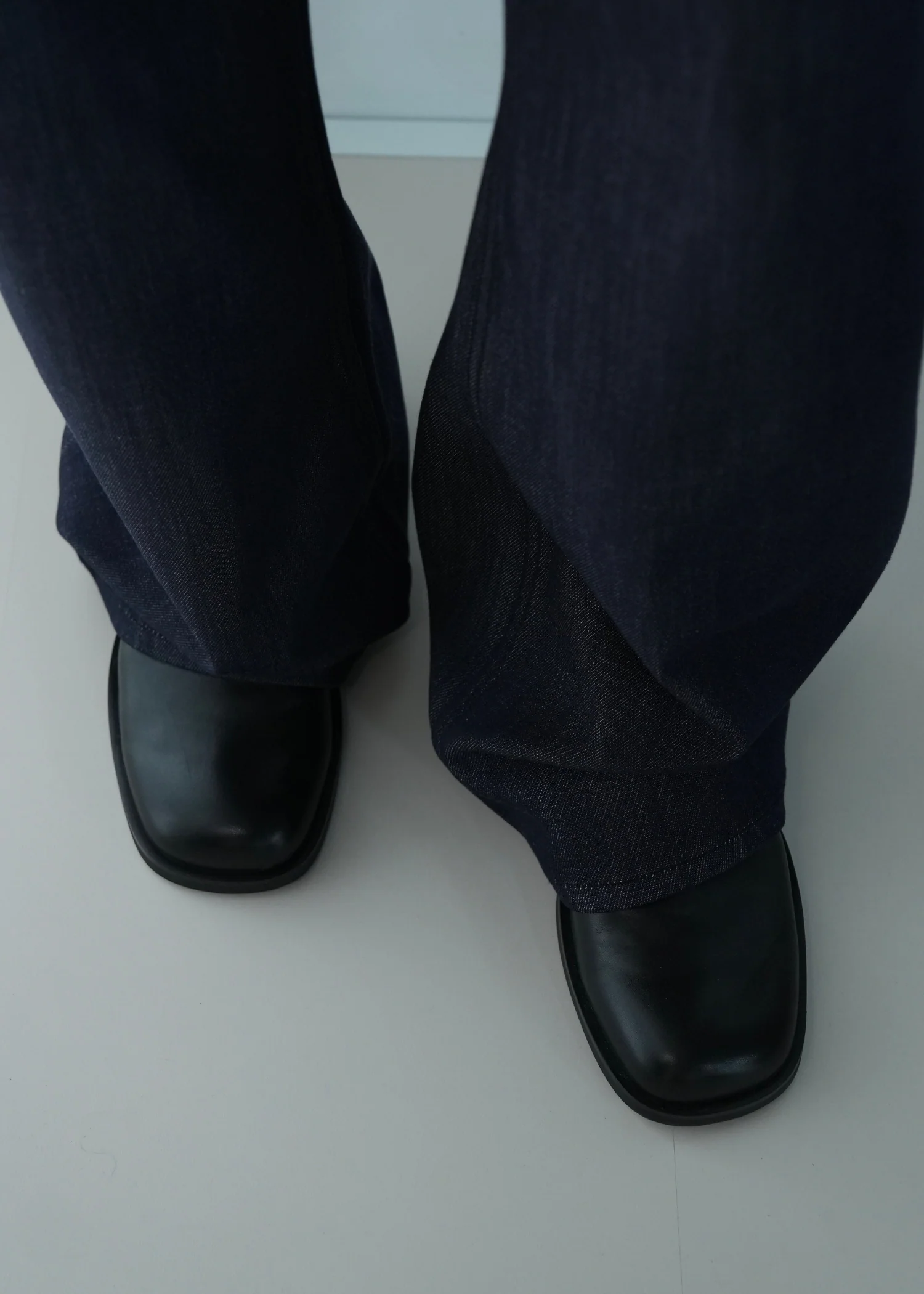 【Pre-sale 15 days】Leather Derby shoes Black - Image 13