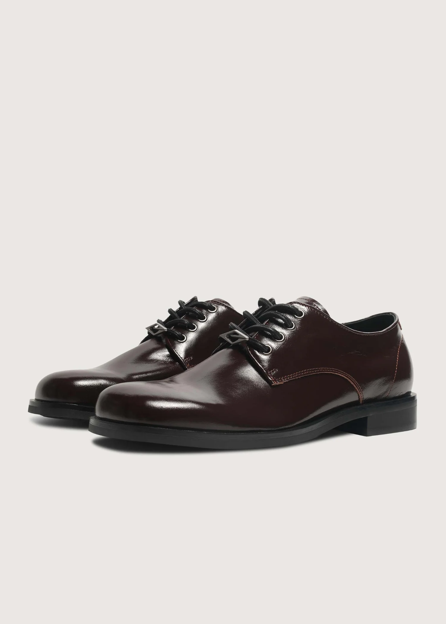 Leather Derby shoes Chocolate brown - Image 5