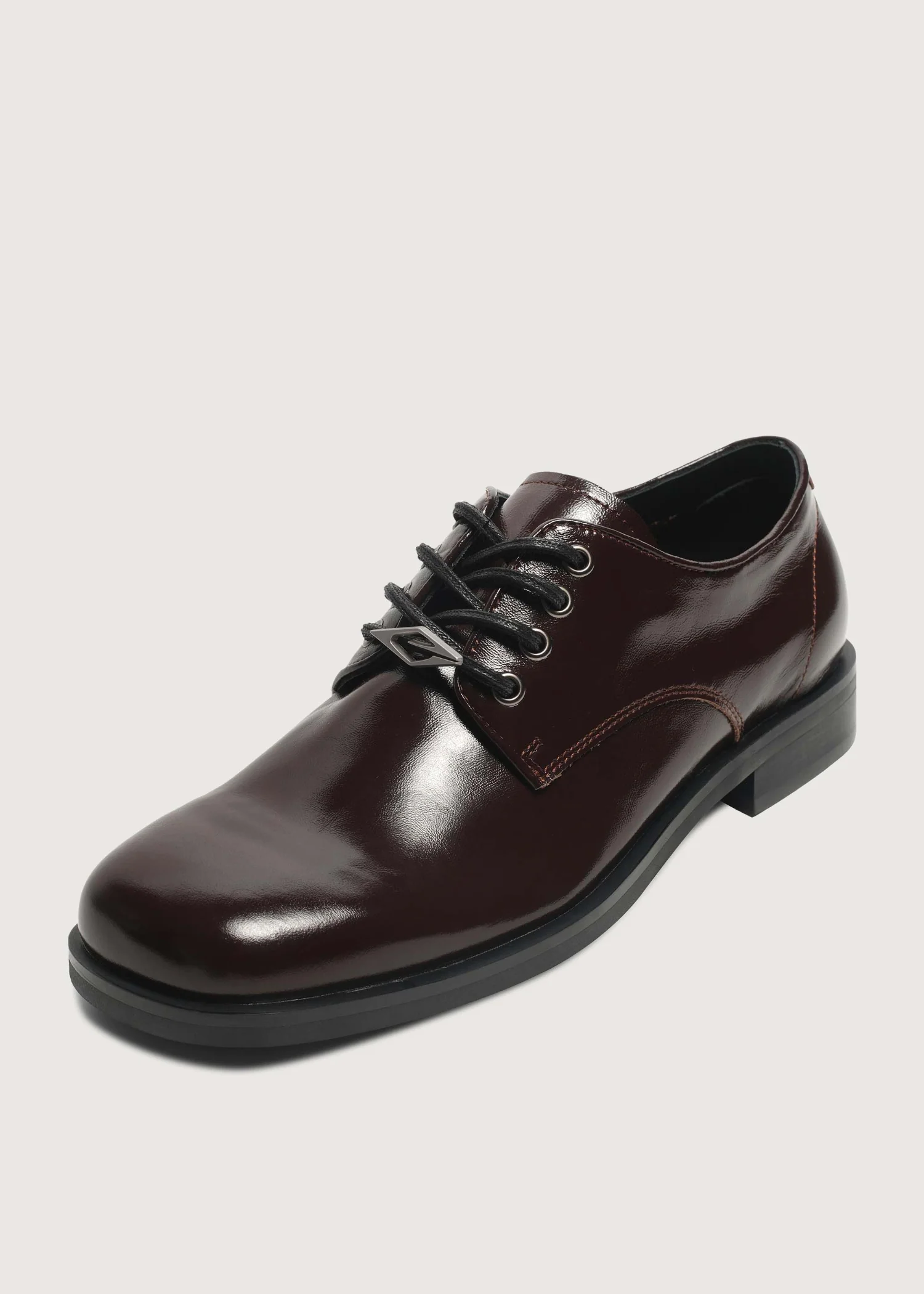 Leather Derby shoes Chocolate brown - Image 8