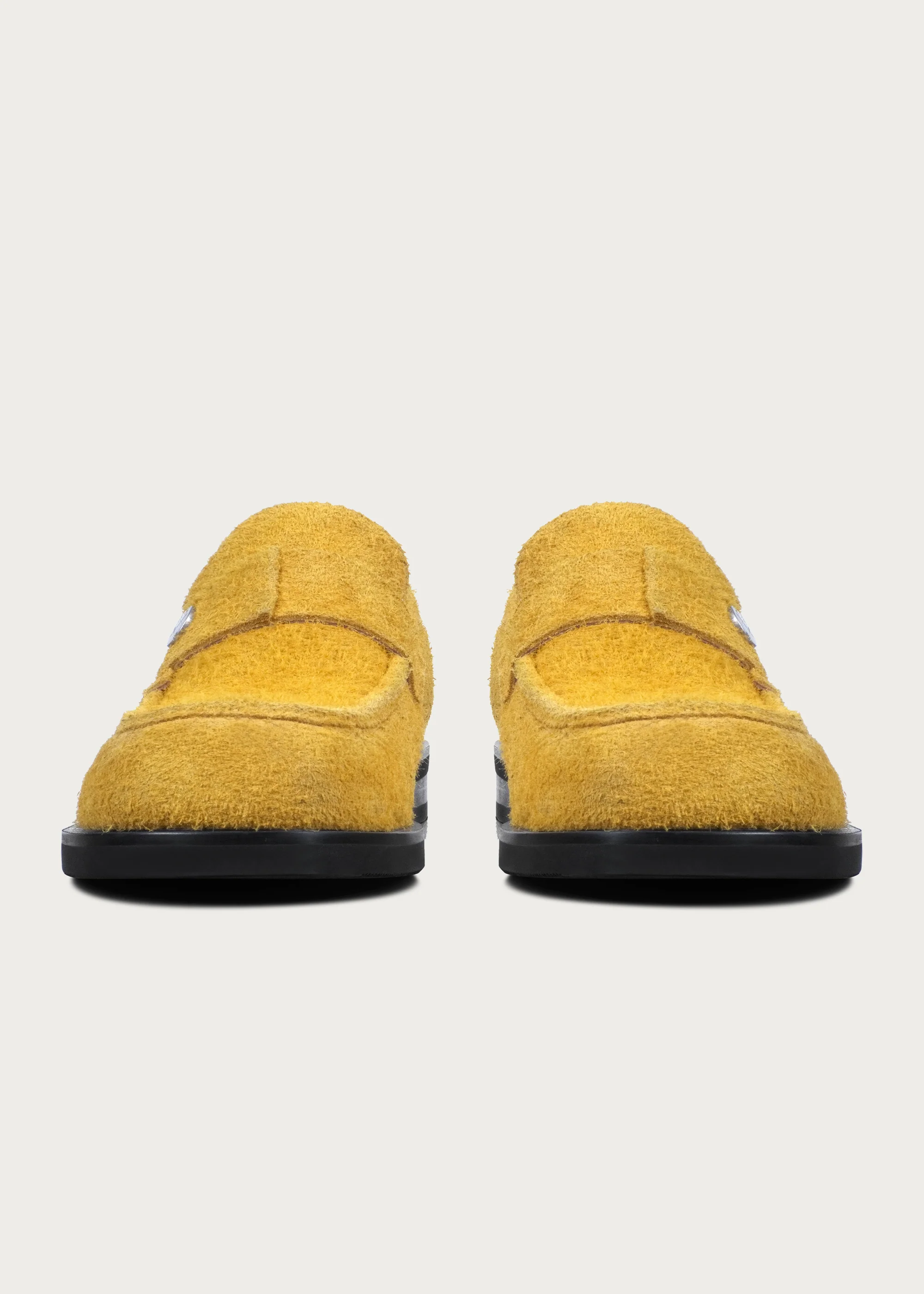 Loafers Button Leather Yellow - Image 6
