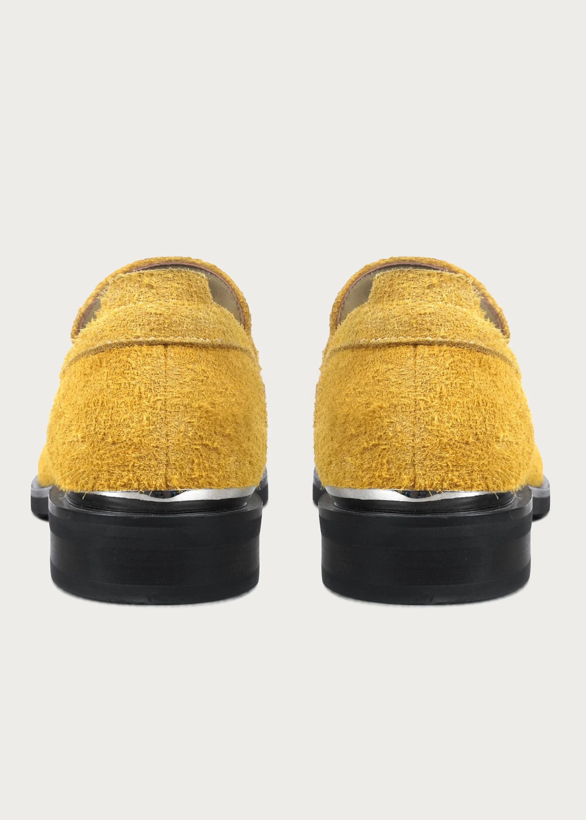 Loafers Button Leather Yellow - Image 7