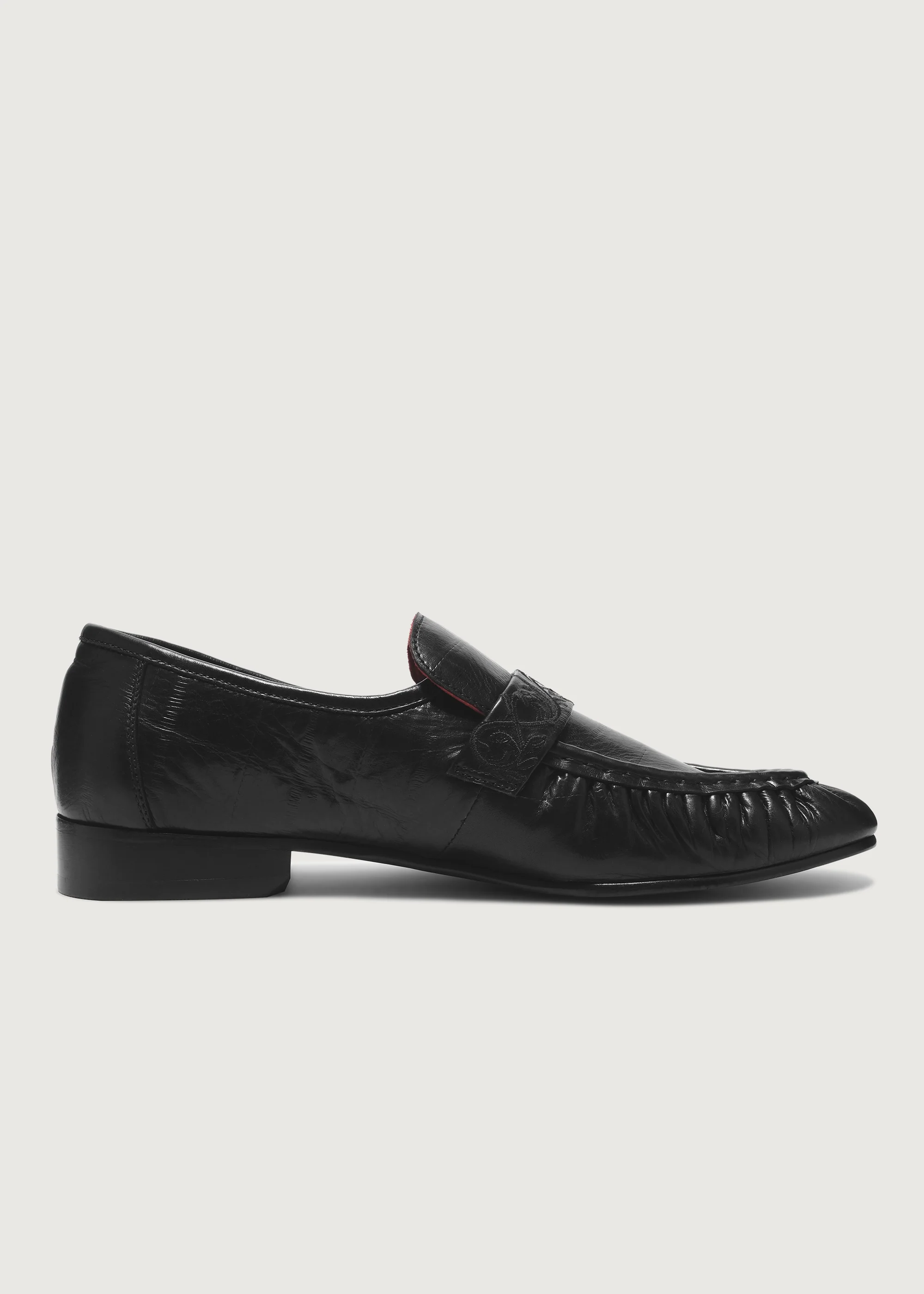 Loafers Vine-engraved Elegant black - Image 4
