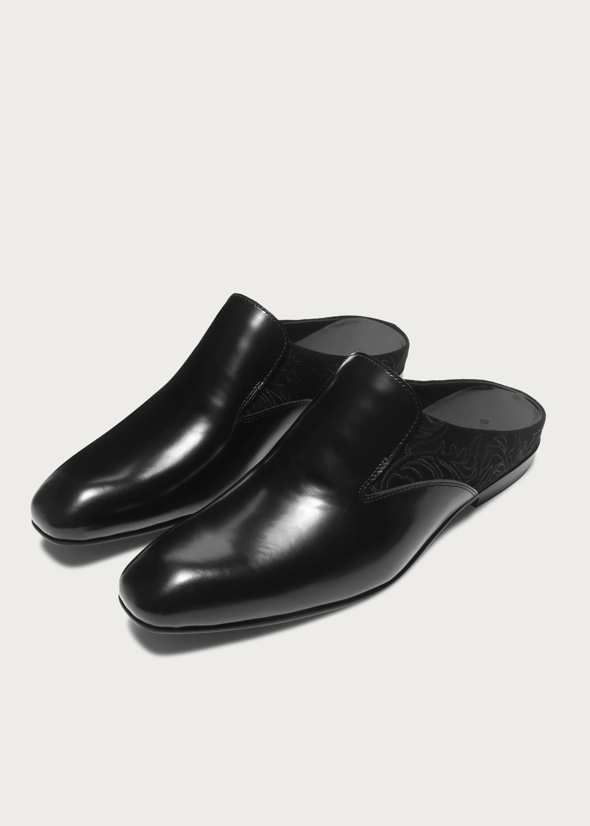 Mules Flower-patterned pointed Black - Image 3