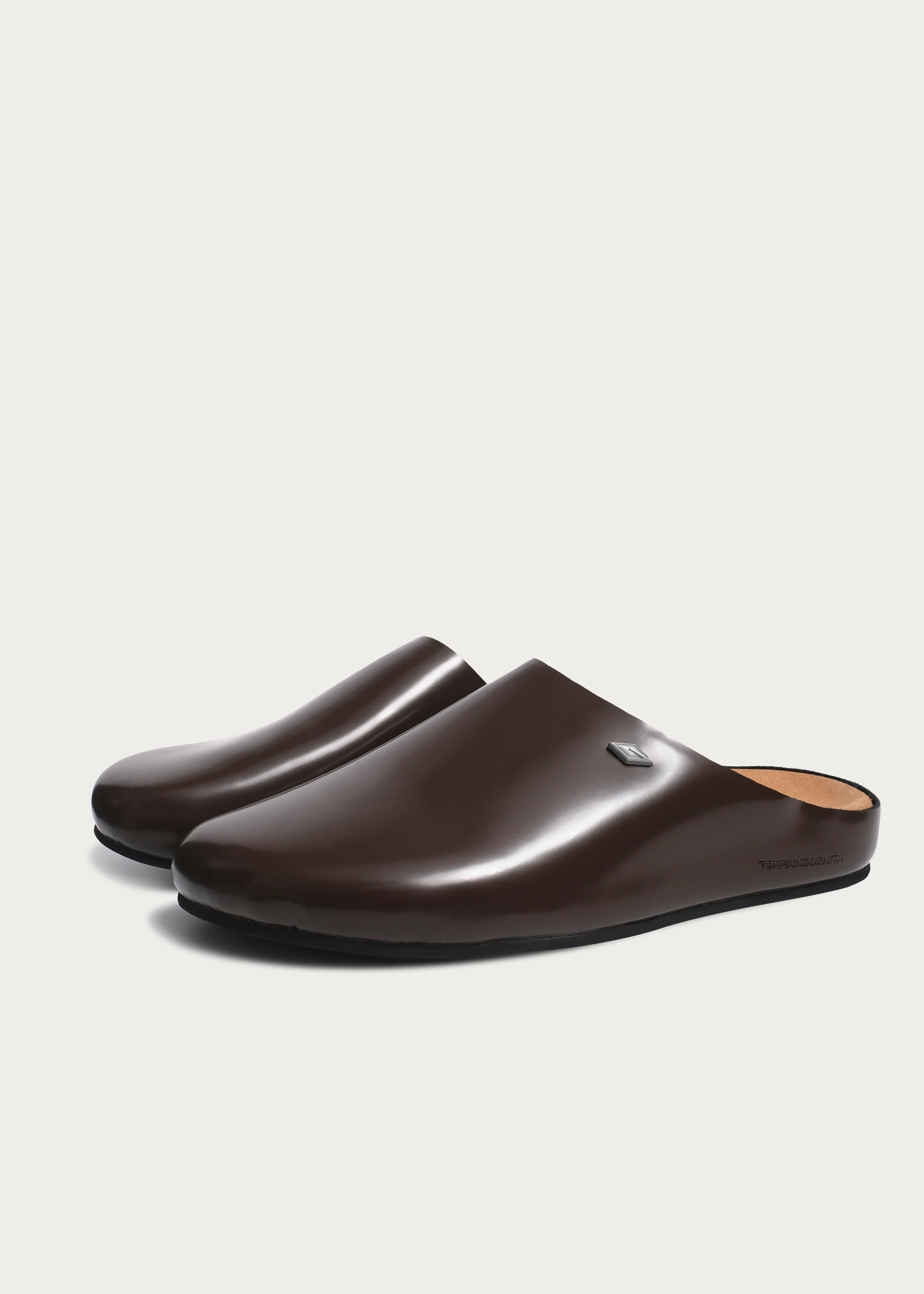 Clogs"Star emblem3.0"Glossy-brown - Image 5