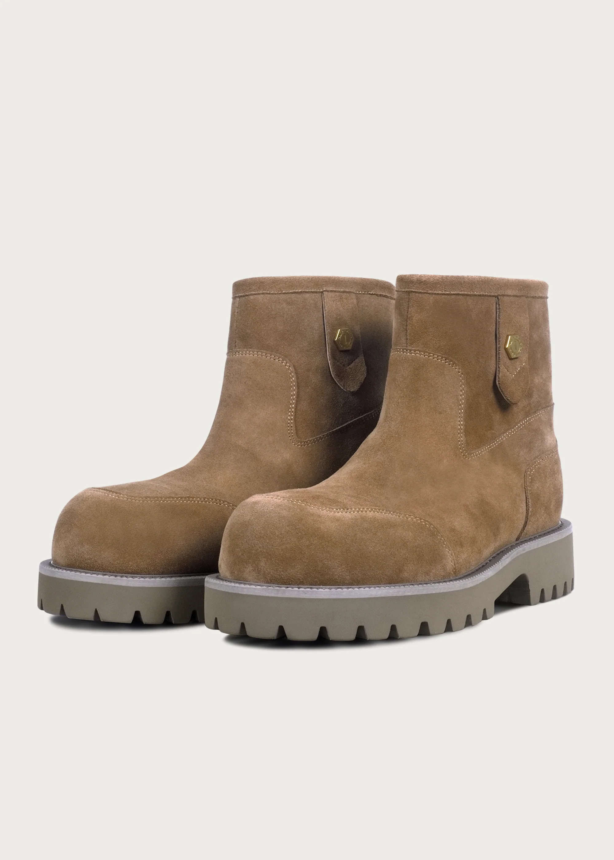 Snow boots Fleece Mid-top Light coffee-brown - Image 5