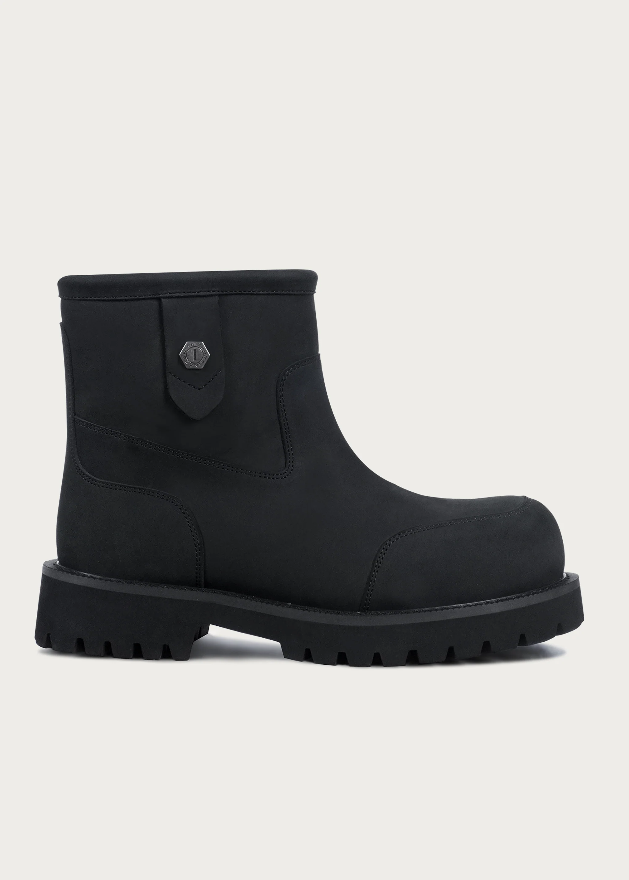 Snow boots Fleece Mid-top Matte black - Image 4