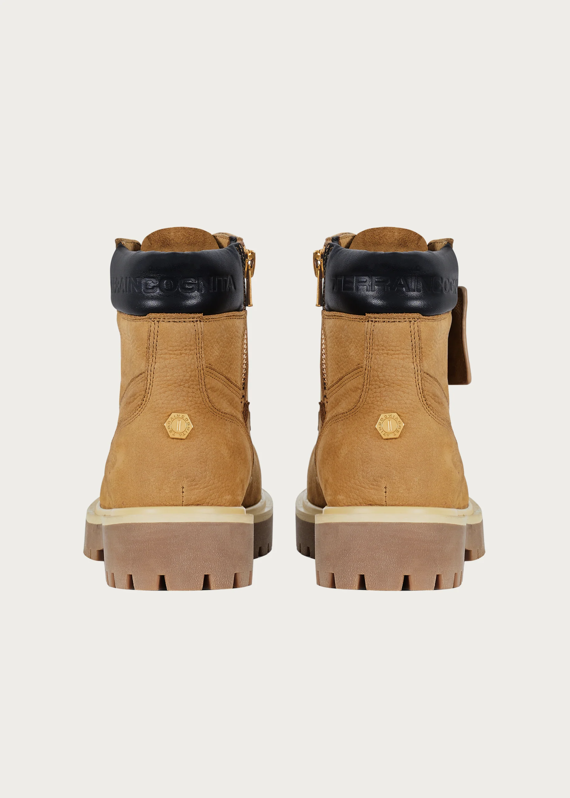 Workwear Cowhide boots Khaki - Image 4