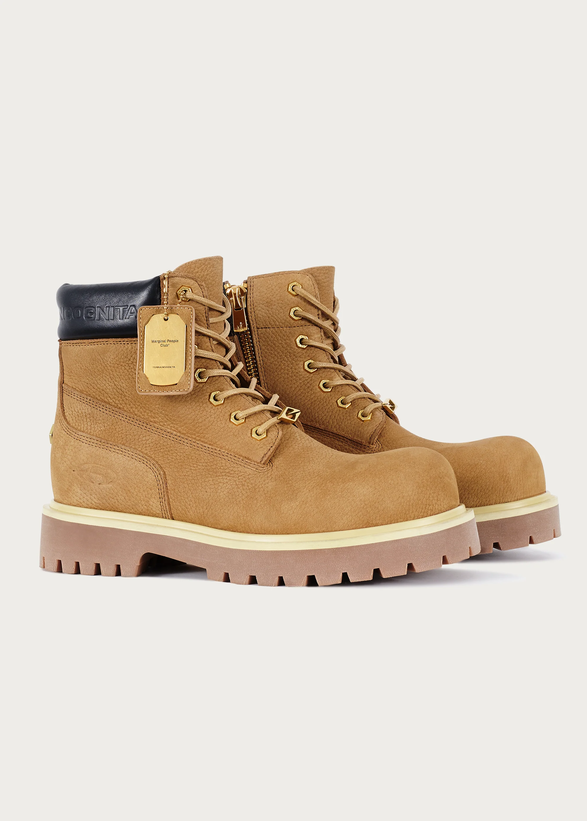 Workwear Cowhide boots Khaki - Image 8