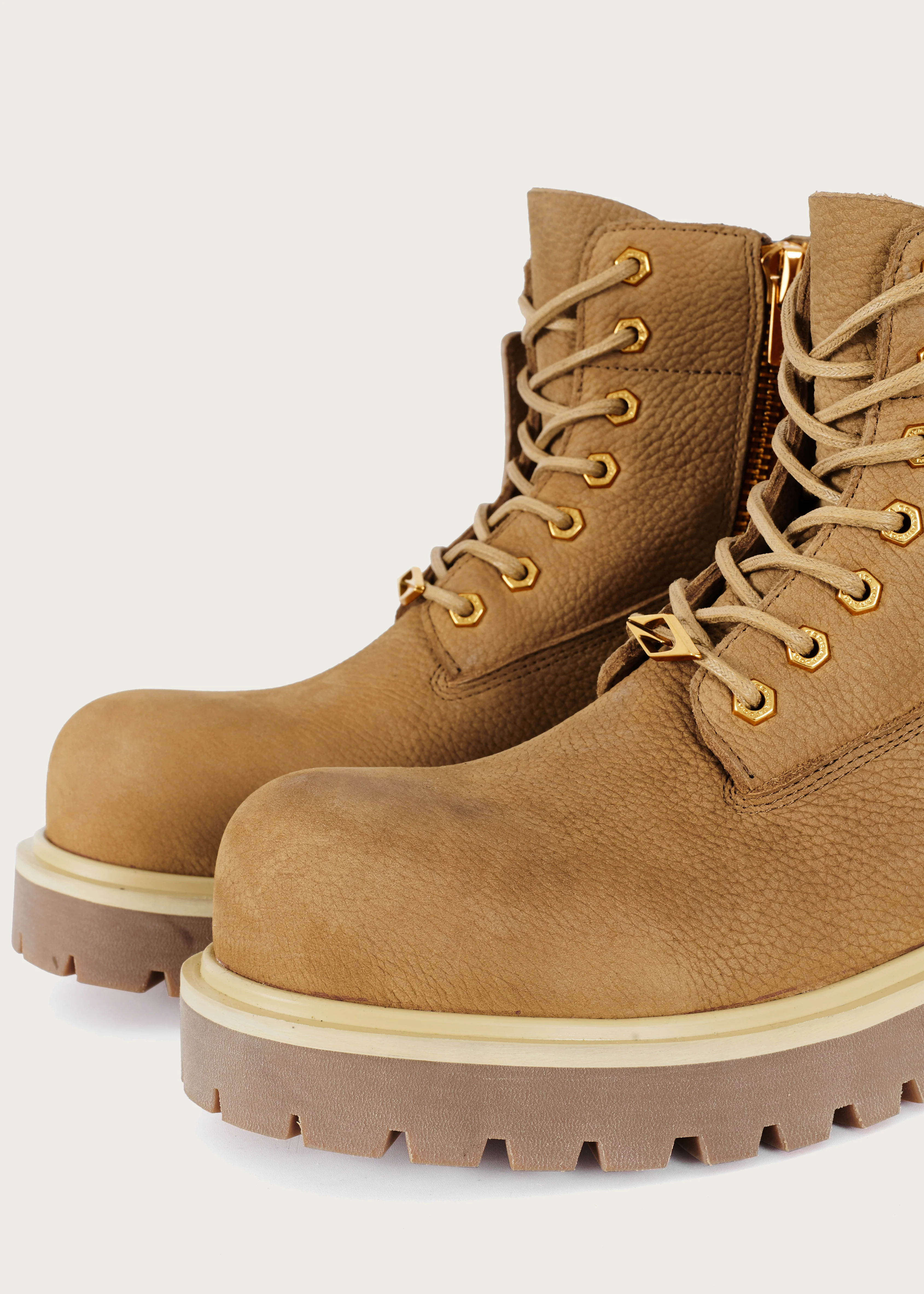 Workwear Cowhide boots Khaki - Image 9