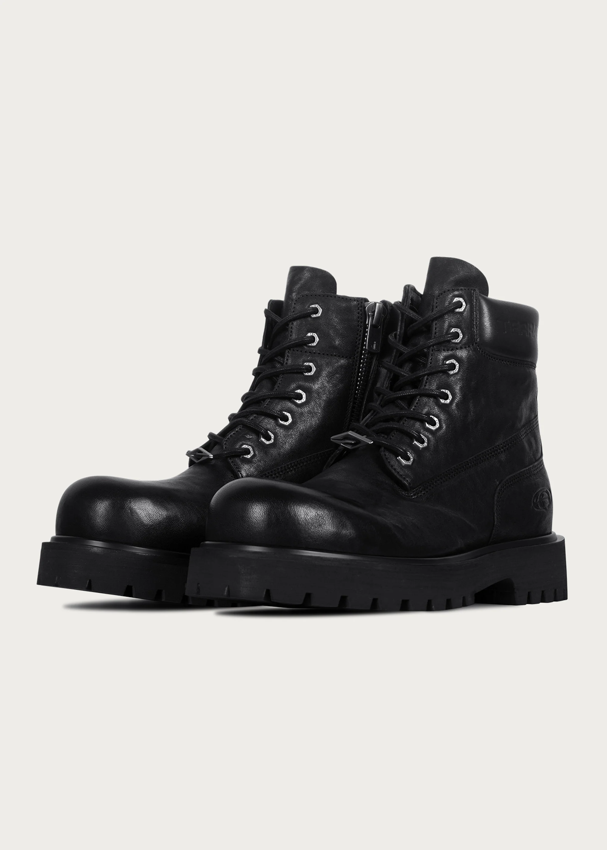 Workwear horsehide boots Black - Image 5