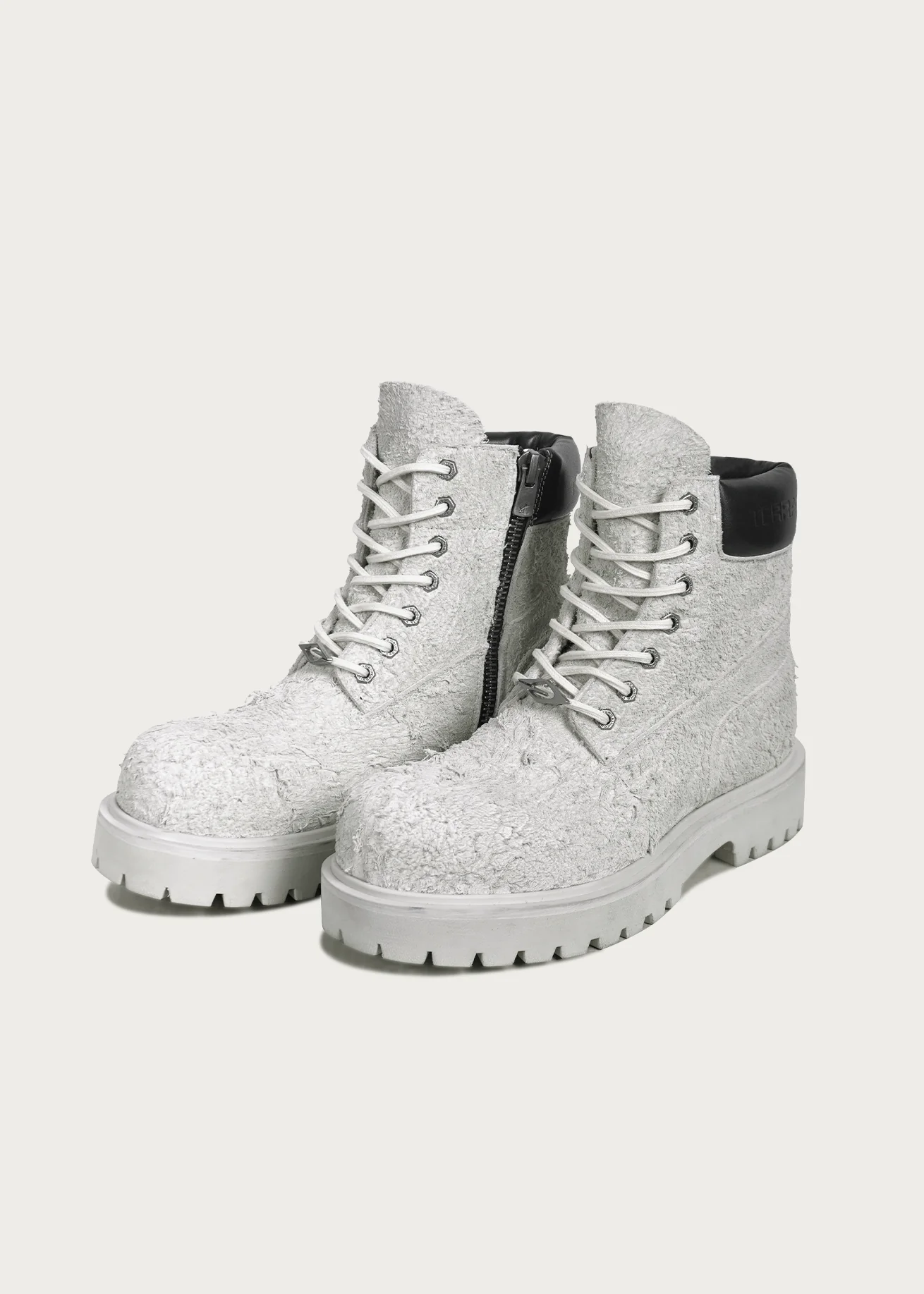 Workwear Suede leather boots Cloud gray - Image 3