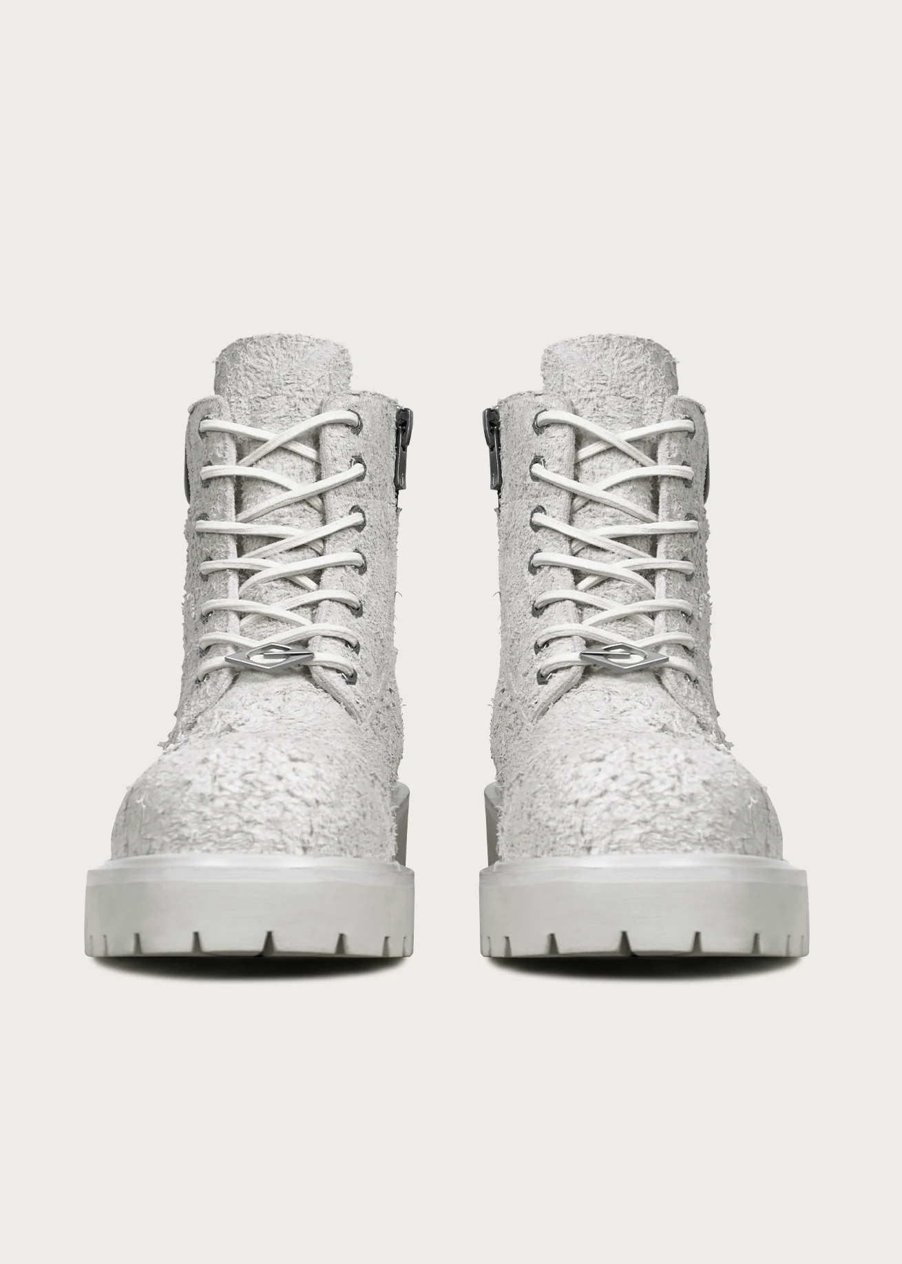 Workwear Suede leather boots Cloud gray - Image 4